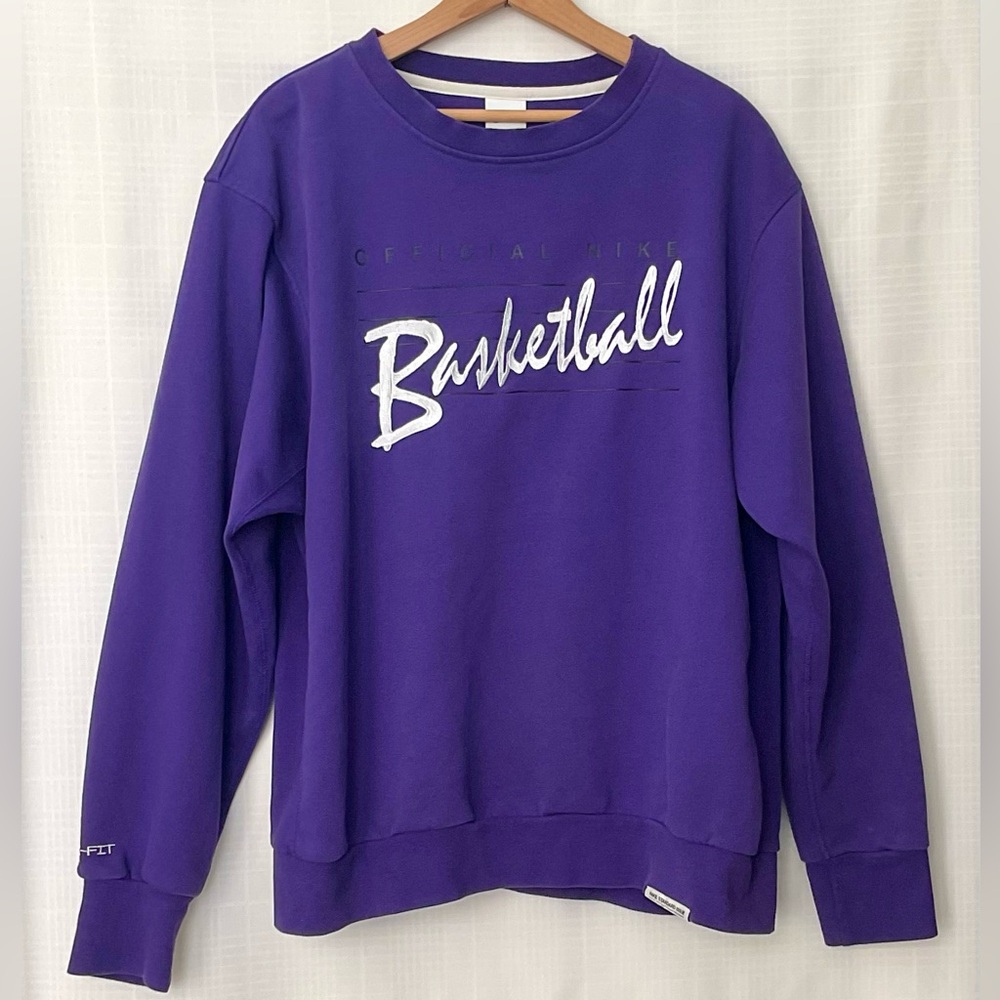 Nike Purple Crew Neck mens Sweatshirt